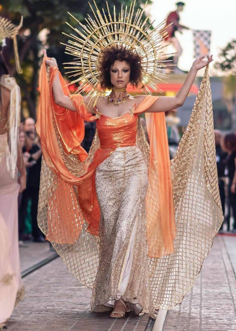 Helios | Entry for Metropolitan Fashion Week's design competition. Theme: Greek Mythology